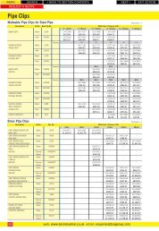 Pipe Clips - BSS Price Guide 2010