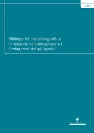 Riktlinjer fÃ¶r anstÃ¤llningsvillkor fÃ¶r ledande ... - Swedavia