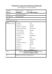 Protokoll des regionalen Arbeitskreises Multimedia - Schule und ...