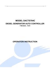 model dacts704c diesel generator auto controller