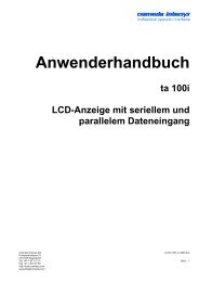 Anwenderhandbuch - crameda intersys ag