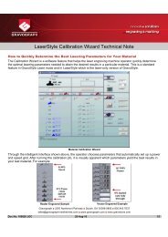 LaserStyle Calibration Wizard Technical Note - Gravograph