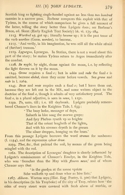 Specimens of English literature from the 'Ploughmans crede' to the ...