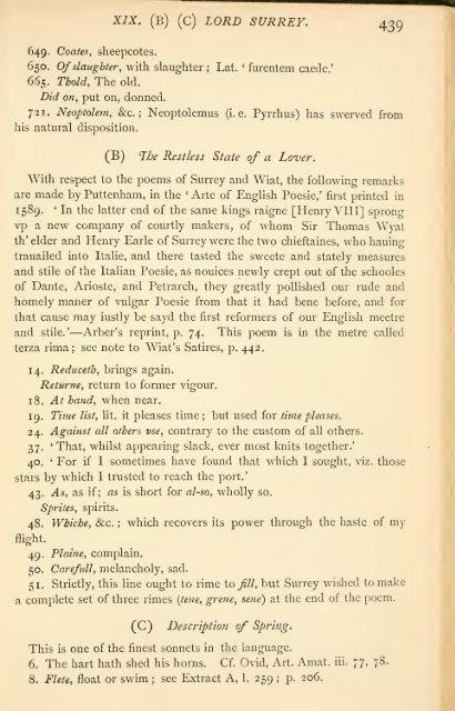 Specimens of English literature from the 'Ploughmans crede' to the ...