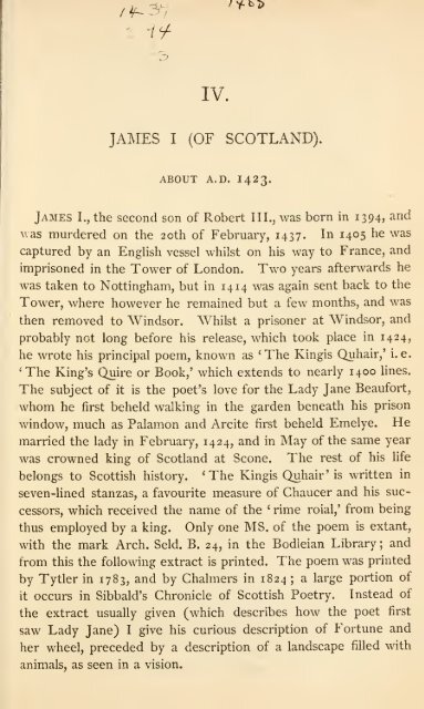 Specimens of English literature from the 'Ploughmans crede' to the ...