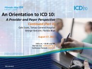 An Orientation to ICD 10: - Florida Blue