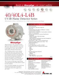 40/40L4-L4B UV/IR Flame Detector Series - Spectrex Inc.