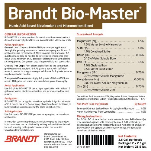 Brandt Bio-Master