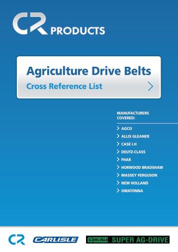 Agriculture Drive Belts