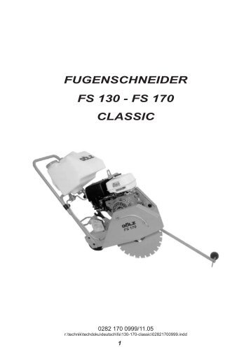 FS 130 - FS 170 CLASSIC FUGENSCHNEIDER - Ploberger
