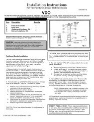 0 515 010 176 Fuel Level Sender Kit 226 002