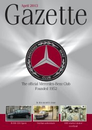 The official Mercedes-Benz Club Founded 1952