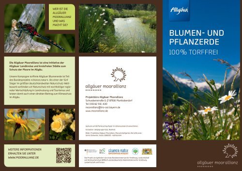 Torffreie Blumen- und Pflanzerde - AllgÃ¤uer Moorallianz