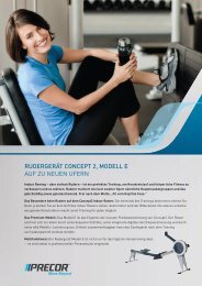 rudergerÃ¤t concept 2, modell e auf zu neuen ufern - Precor News