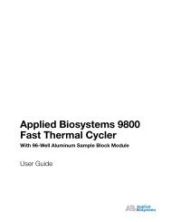 Applied Biosystems 9800 Fast Thermal Cycler With 96 ... - AFAB Lab