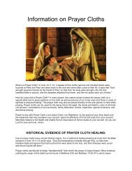 Information on Prayer Cloths - The Mystical Side of God