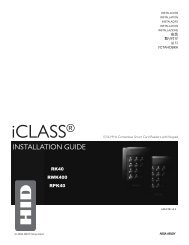 iCLASS Keypad Installation Guide - HID Global