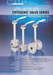 Habonim Cryogenic Valve Series