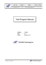 Test Program Manual - Sensis