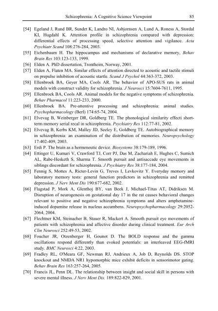 Schizophrenia Research Trends