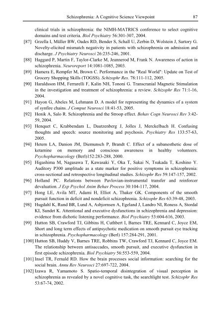 Schizophrenia Research Trends