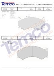 BRAKE PAD catalogue - 0086parts.com 0086parts