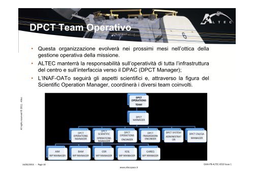 il data processing center italiano (dpct) - Osservatorio Astronomico ...