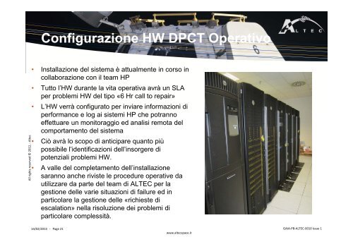 il data processing center italiano (dpct) - Osservatorio Astronomico ...