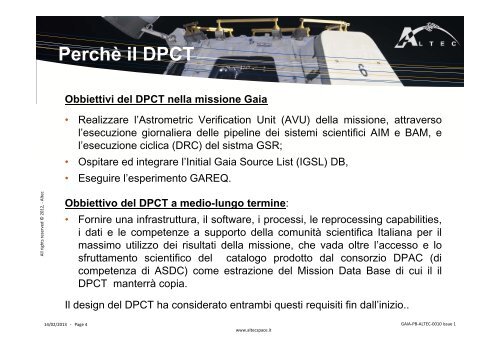 il data processing center italiano (dpct) - Osservatorio Astronomico ...