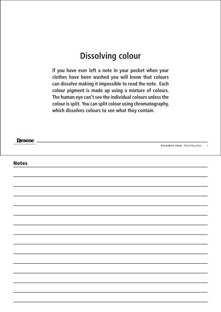 Dissolving colour - Resene