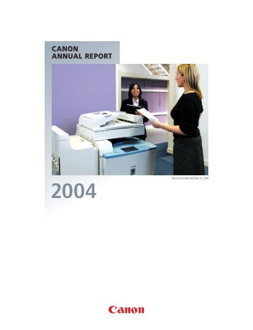 canon annual report 2004