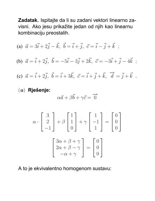 MATEMATIKA 1 Senka Banic PREDAVANJA (grupa G1): utorak i ...