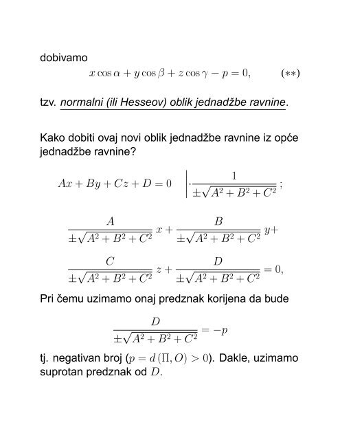 MATEMATIKA 1 Senka Banic PREDAVANJA (grupa G1): utorak i ...