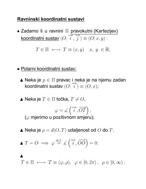 MATEMATIKA 1 Senka Banic PREDAVANJA (grupa G1): utorak i ...