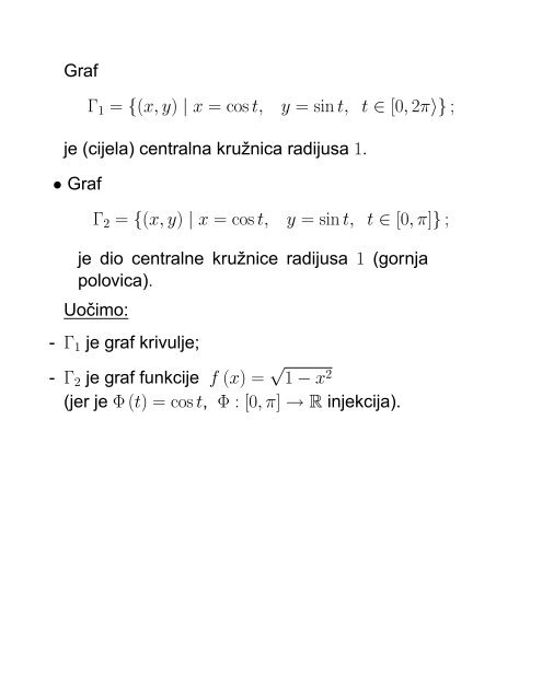 MATEMATIKA 1 Senka Banic PREDAVANJA (grupa G1): utorak i ...