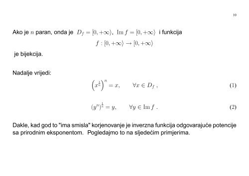 MATEMATIKA 1 Senka Banic PREDAVANJA (grupa G1): utorak i ...