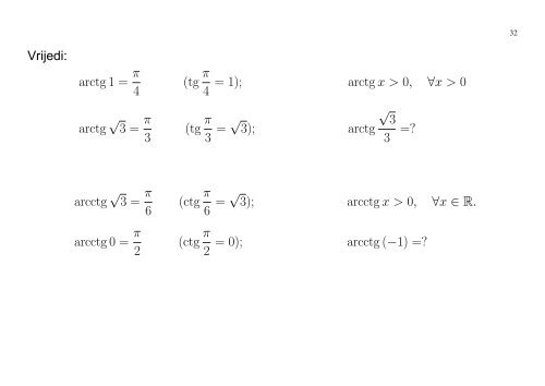 MATEMATIKA 1 Senka Banic PREDAVANJA (grupa G1): utorak i ...