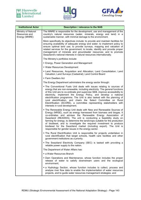 Service Contract No 2007 / 147-446 Strategic ... - Swaziland