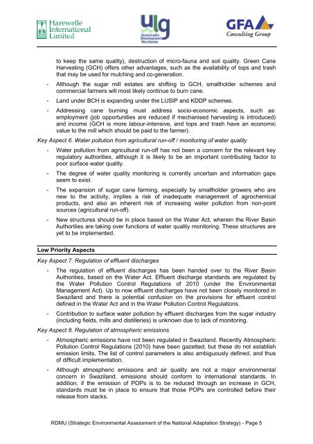 Service Contract No 2007 / 147-446 Strategic ... - Swaziland
