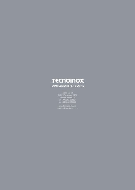 Catalogo Tecnoinox 2011-2012 - Pratmarmilano.it