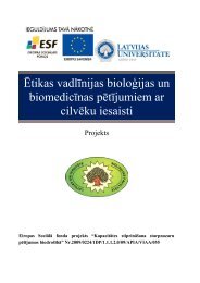 Ätikas vadlÄ«nijas bioloÄ£ijas un biomedicÄ«nas pÄtÄ«jumiem ar cilvÄku ...