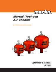 Operator Manual MartinÂ® Typhoon Air Cannon - Martin Engineering