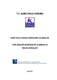 tc kamu ihale kurumu - Türk Müşavir Mühendisler ve Mimarlar Birliği