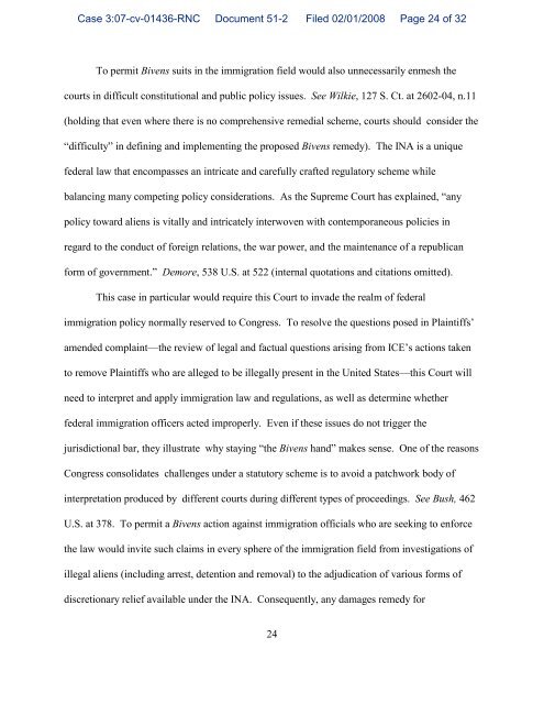 Defendants' Motion to Dismiss for Lack of Subject Matter Jurisdiction