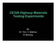 CE328 Highway Materials Testing Experiments - Department of Civil ...