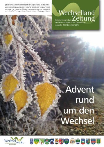 Advent rund um den Wechsel - Wirtschaftsplattform Wechselland