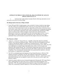 affidavit of brian concannon jr., esq. in support of asylum