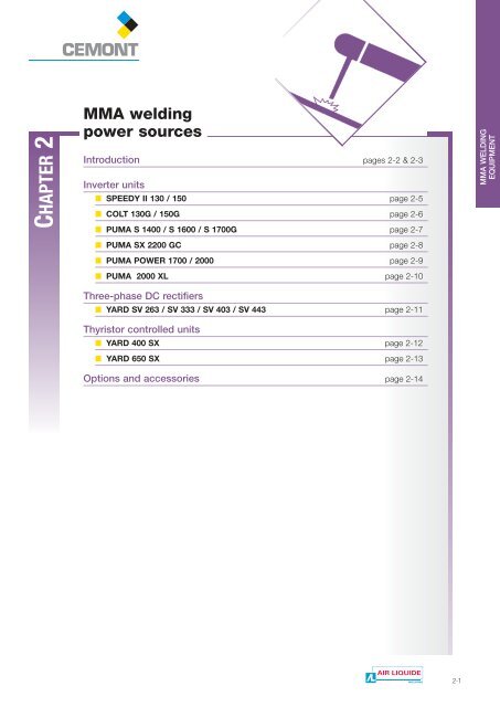 Chap.2 MMA Welding Power source - Cemont