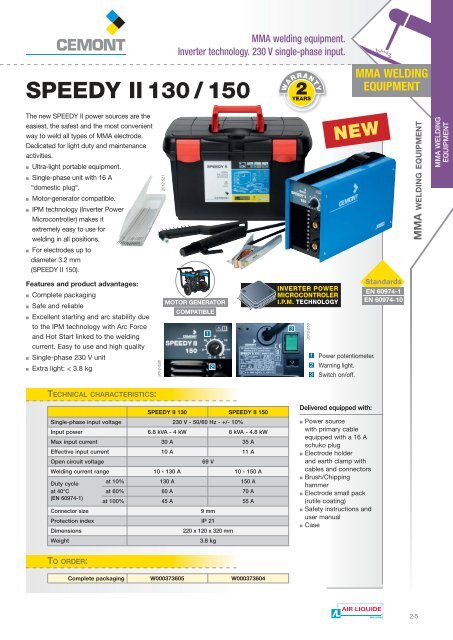 Chap.2 MMA Welding Power source - Cemont