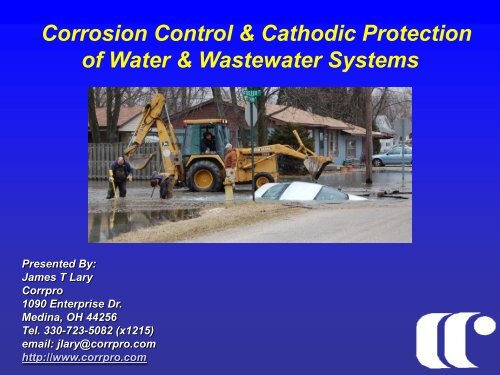 Corrosion Control in Distribution Pipes - Ohiowater.org